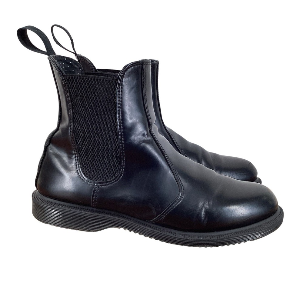 Dr.‎ Martens Flora Chelsea Boots Women's 7 Black Leather Ankle